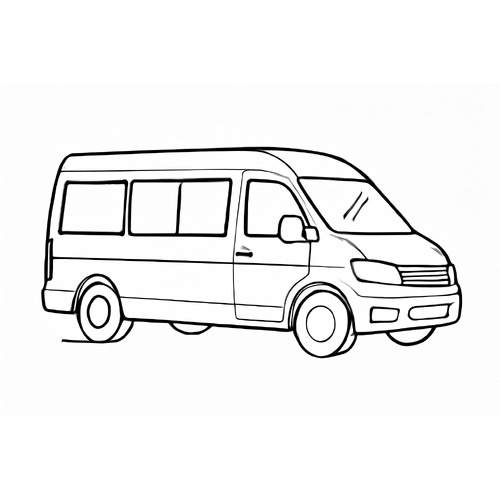 Tranh tô màu xe khách cho bé đẹp và sáng tạo 2025