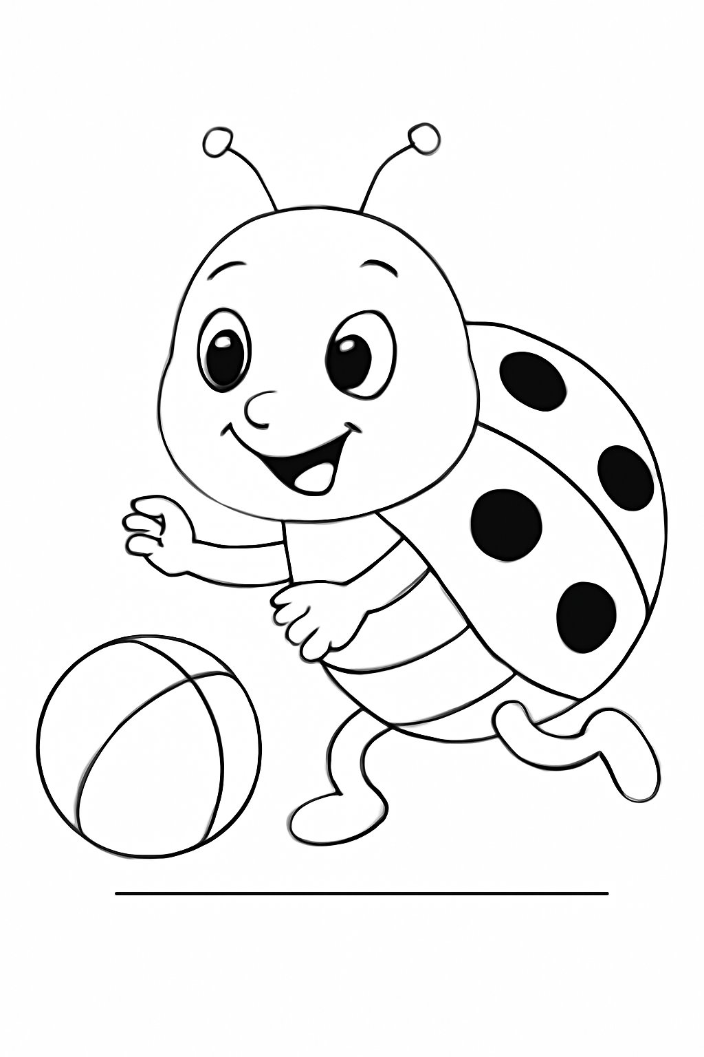 Tranh tô màu con bọ rùa 2025 – PDF cho bé