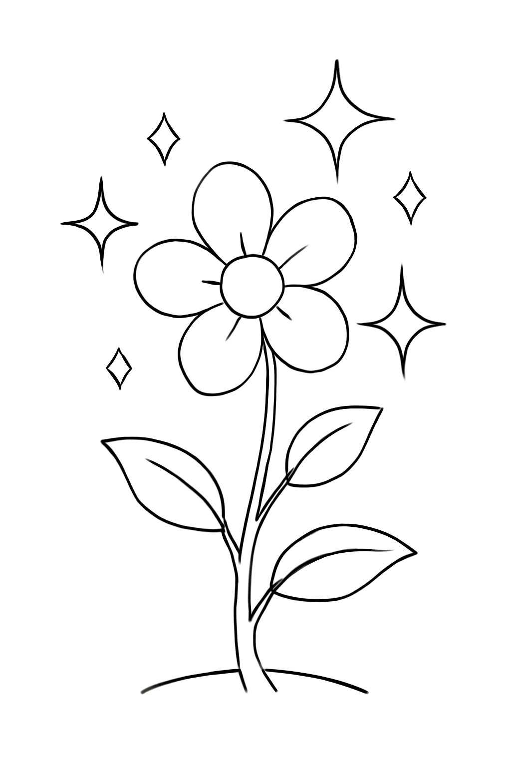 Tranh tô màu cây hoa 2025 – PDF cho bé