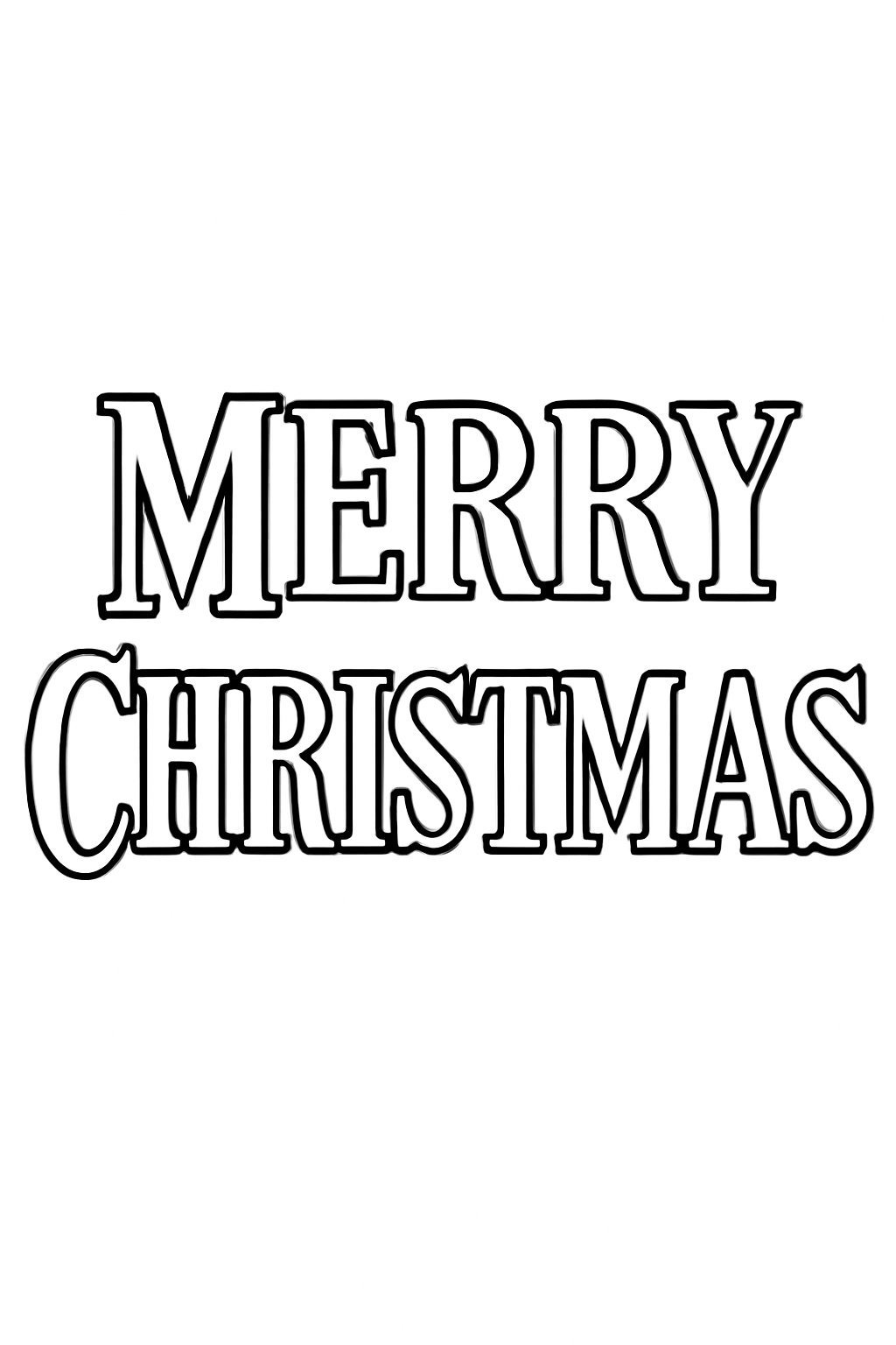 Chữ Merry Christmas cổ điển