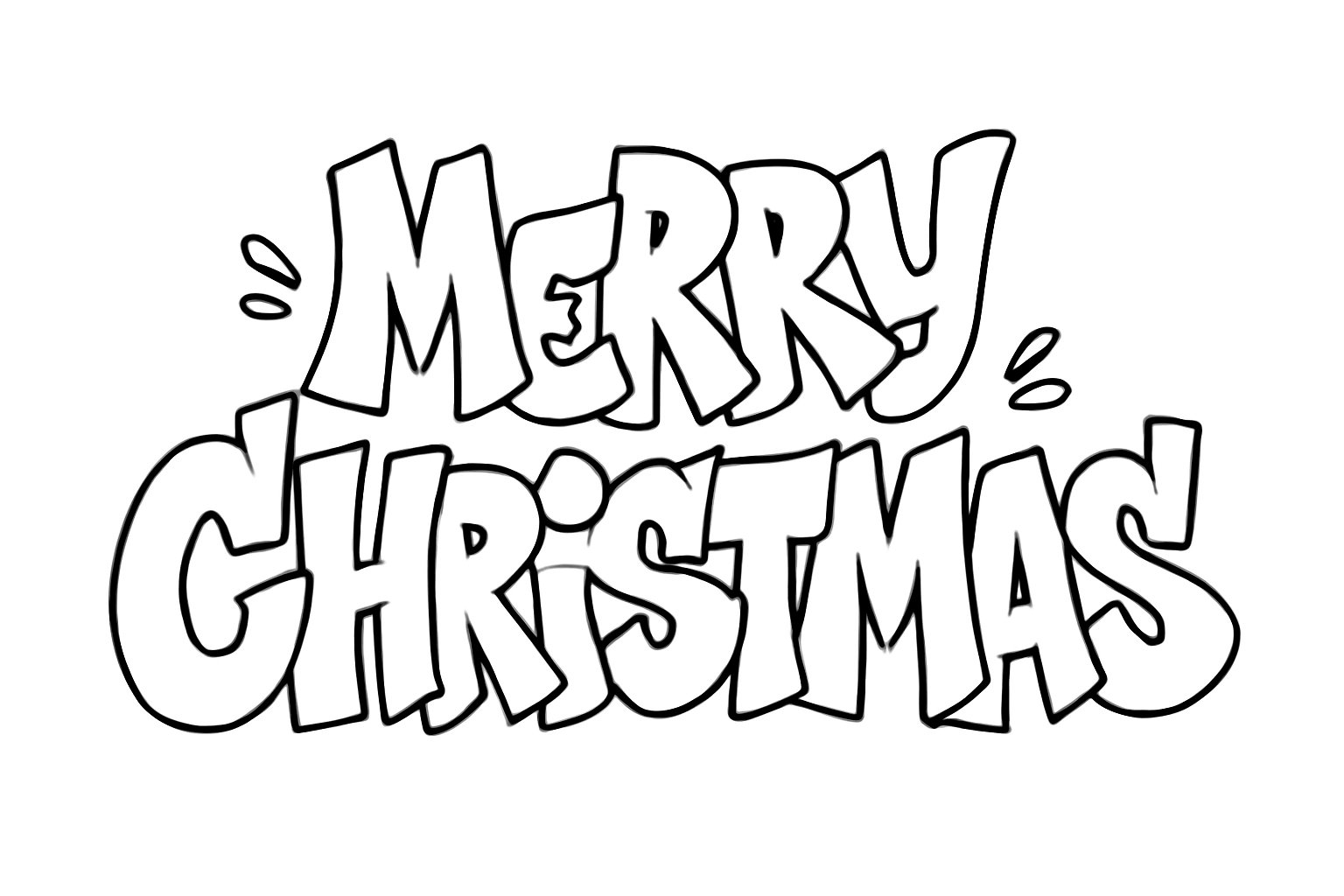 Chữ Merry Christmas graffiti