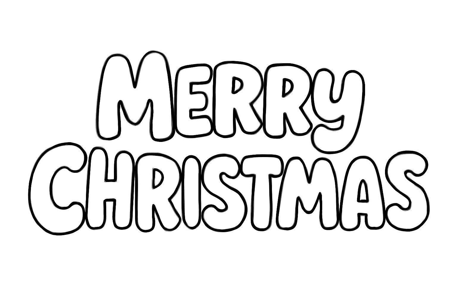 Chữ Merry Christmas hoạt hình