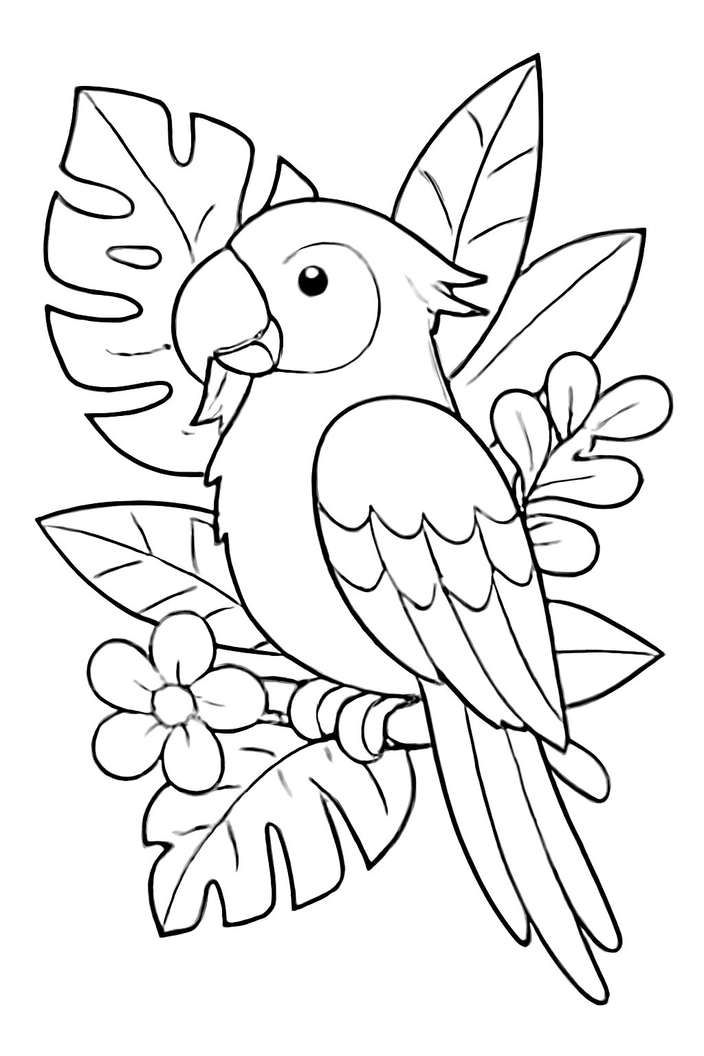 Con vẹt rừng xanh