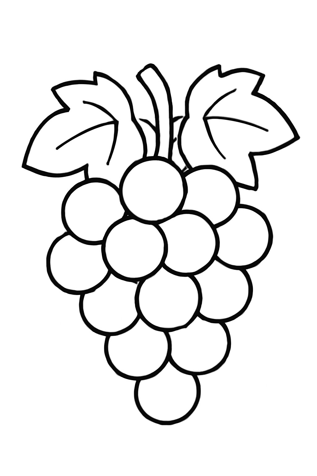 Tô màu quả nho cho bé 2025 đẹp và dễ tải
