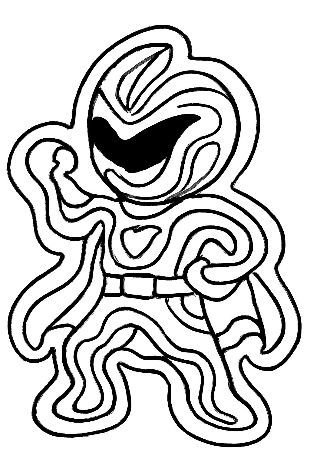 Tranh tô màu Siêu nhân Gao cho bé 2025