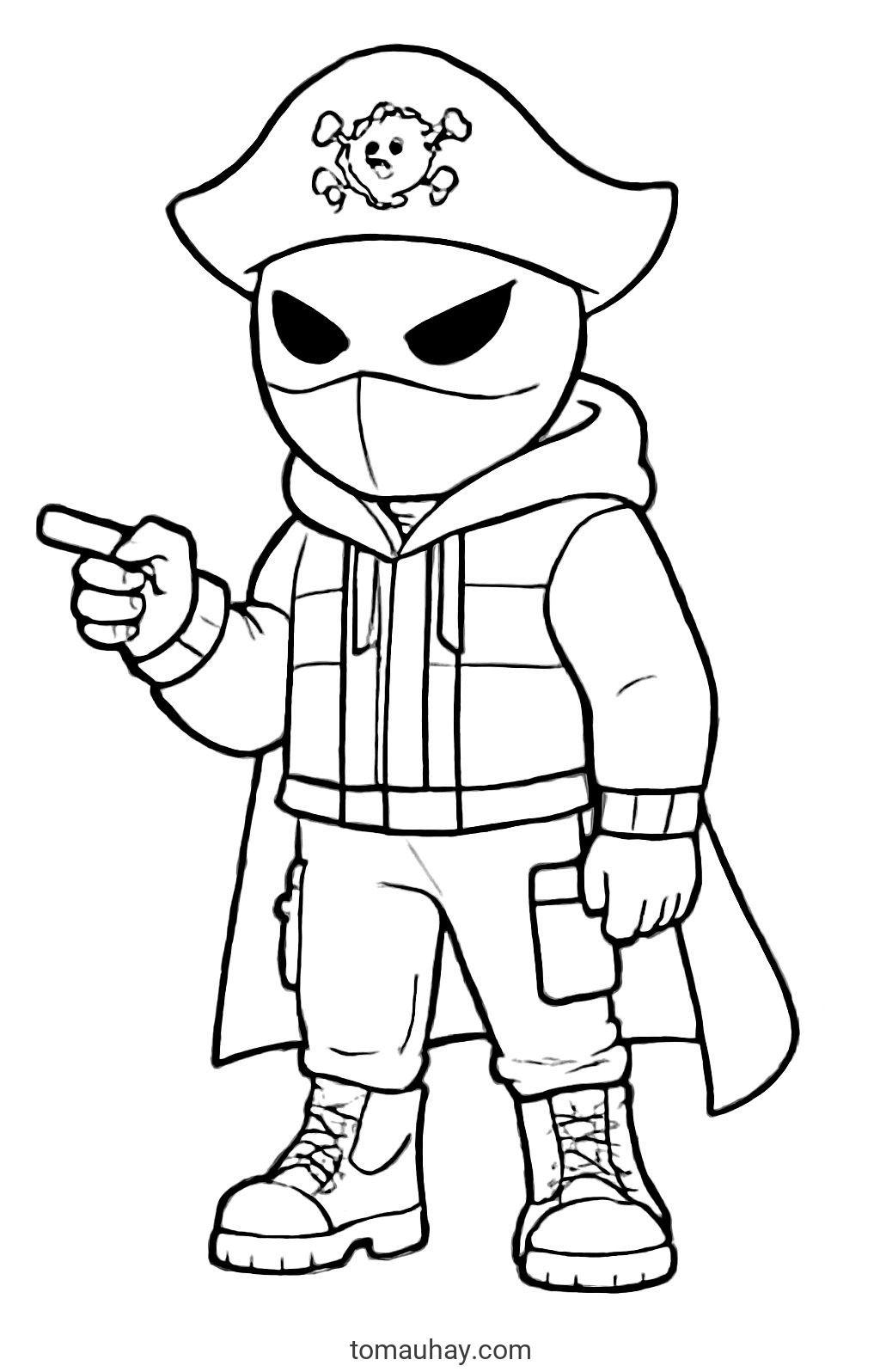 Tô màu siêu nhân hải tặc cho bé 2026 - Tranh tô màu PDF - Siêu Nhân Hải Tặc Thời Trang