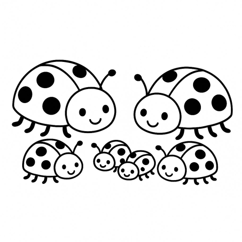 Tranh tô màu con bọ rùa 2025 – PDF cho bé