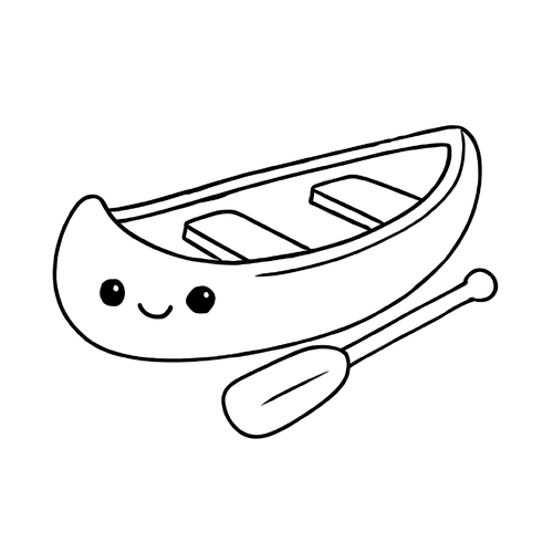 Tranh tô màu ca nô cho bé 2025 -  dễ dàng