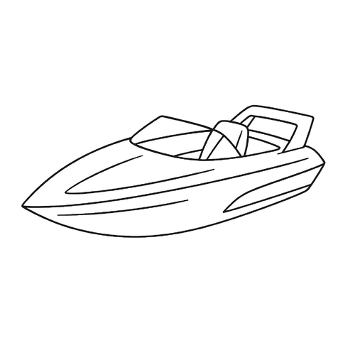 Tranh tô màu ca nô cho bé 2025 -  dễ dàng