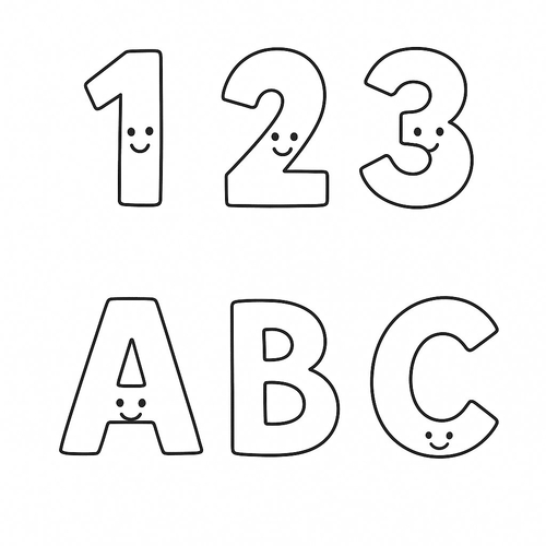 Tranh tô màu cho bé lớp 1 2025 – Hình tô màu PDF