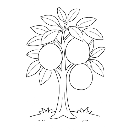 Tranh tô màu cây ăn quả 2025 – PDF cho bé