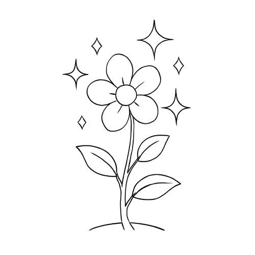 Tranh tô màu cây hoa 2025 – PDF cho bé