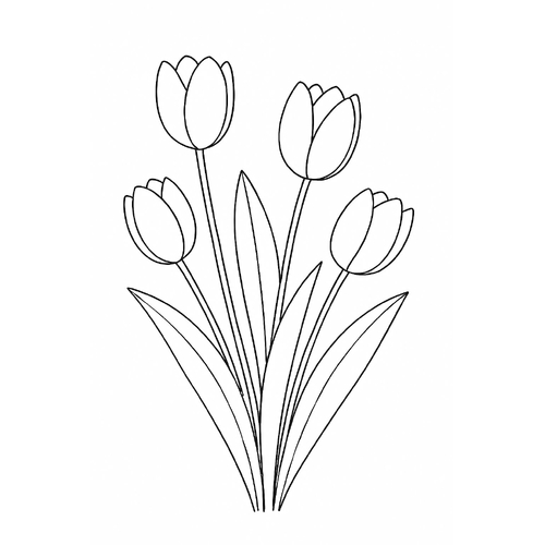 Tranh tô màu cây hoa 2025 – PDF cho bé