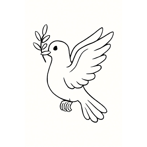 Tranh tô màu chim bồ câu cho bé 2025 – Tải PDF miễn phí
