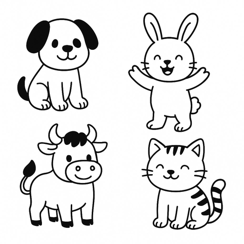 Tranh tô màu chủ đề Tết và mùa xuân 2025 – PDF cho bé