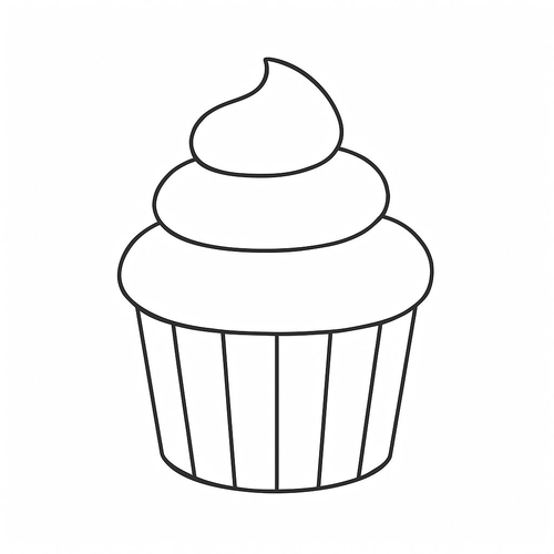 Tranh tô màu bánh cupcake cho bé 2025 