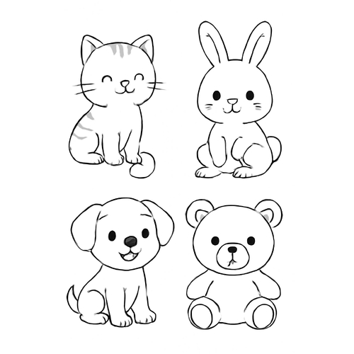 Tranh tô màu cho bé lớp 1 2025 – Hình tô màu PDF