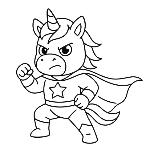 Kỳ lân tô màu 2025 - Tranh tô màu kỳ lân cho bé