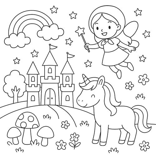 Tranh tô màu cho bé gái 10 tuổi 2025 – Hình tô màu PDF