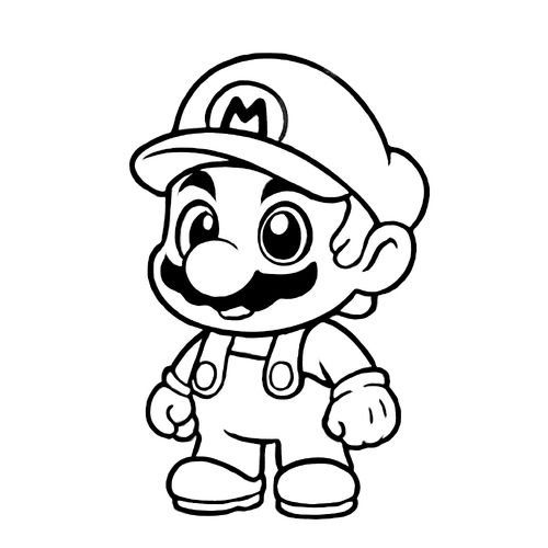 Tô màu Mario cho bé 2025 đẹp và dễ tải