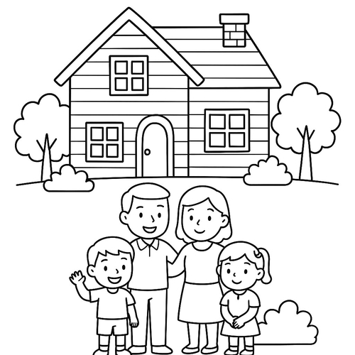 Tranh tô màu cho bé lớp 1 2025 – Hình tô màu PDF