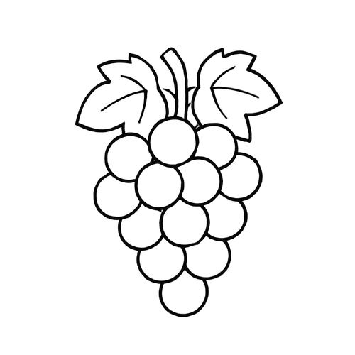 Tô màu quả nho cho bé 2025 đẹp và dễ tải