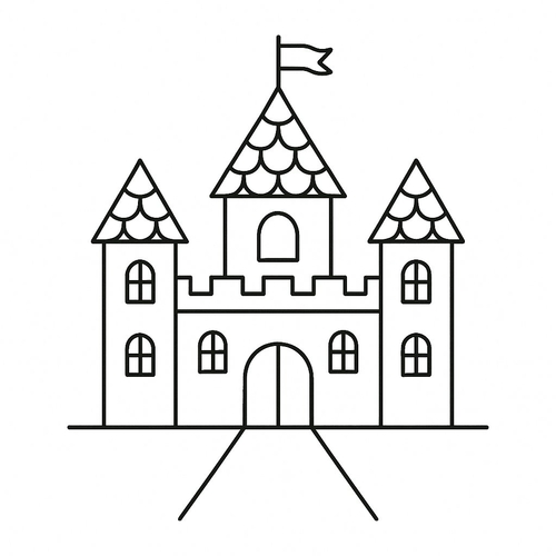 Tranh tô màu ngôi trường mầm non của bé 2025 dễ tải