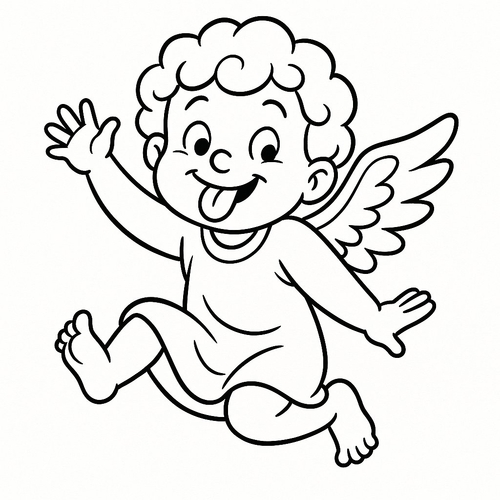Tô màu thiên thần cho bé 2025 đẹp và dễ tải