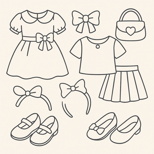 In tranh tô màu cho bé gái 2025 – Tải PDF miễn phí