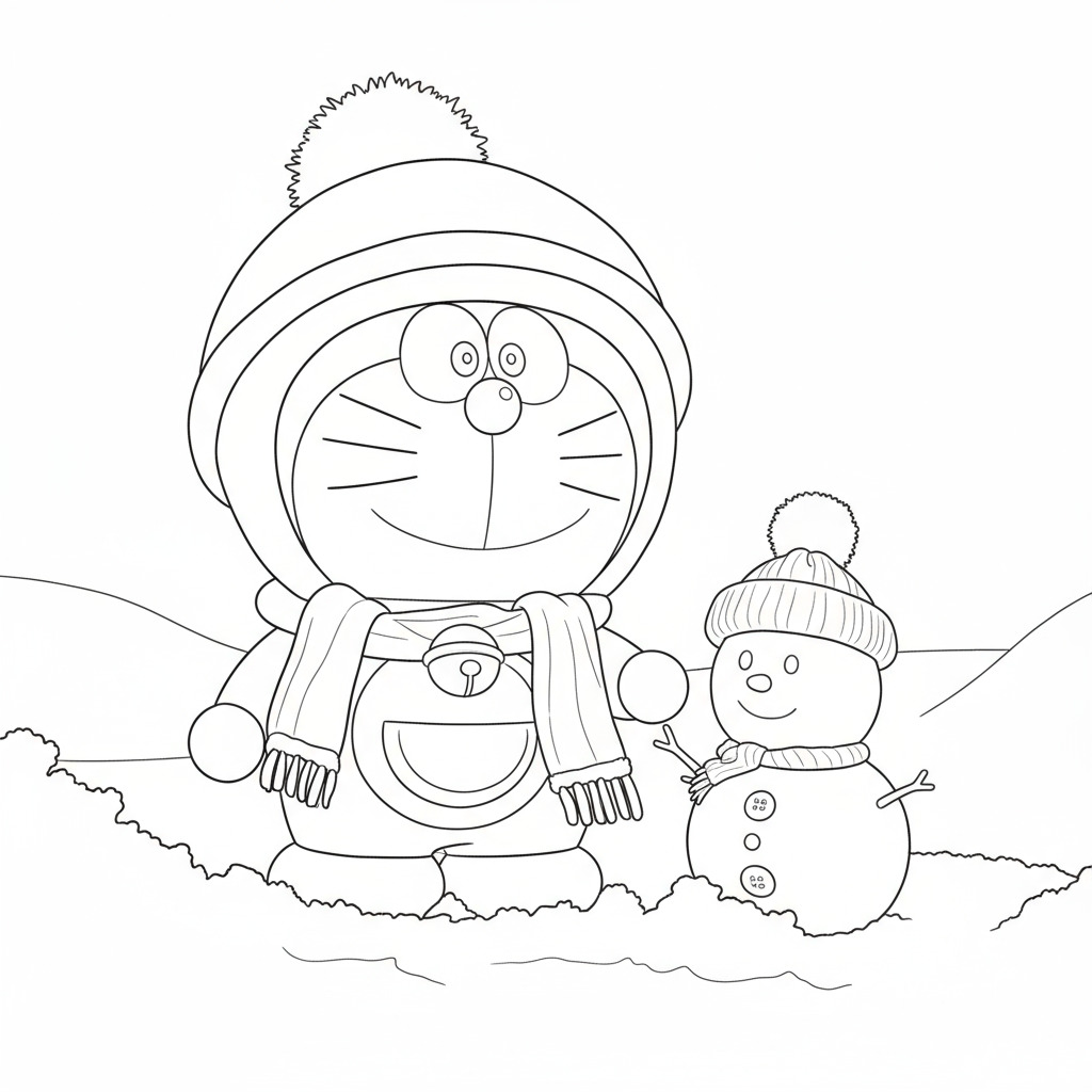 Doraemon cùng người tuyết