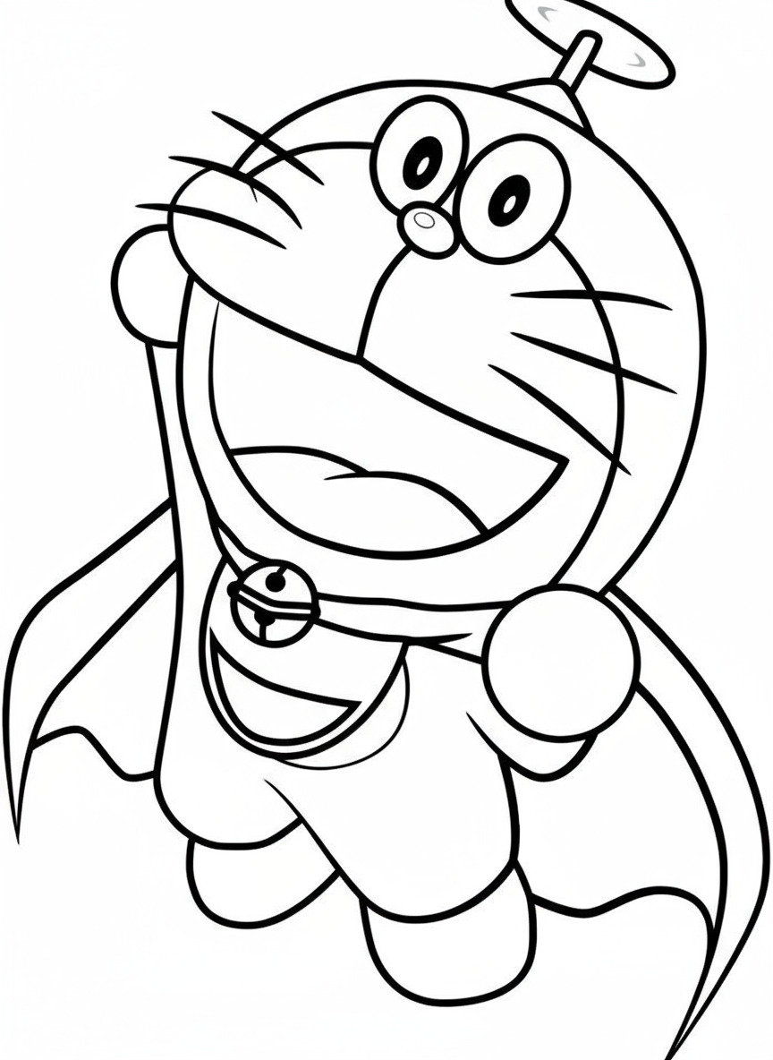 Doraemon hóa siêu nhân bay cao