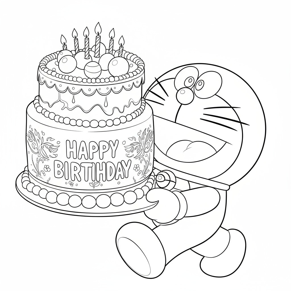 Doraemon và chiếc bánh sinh nhật