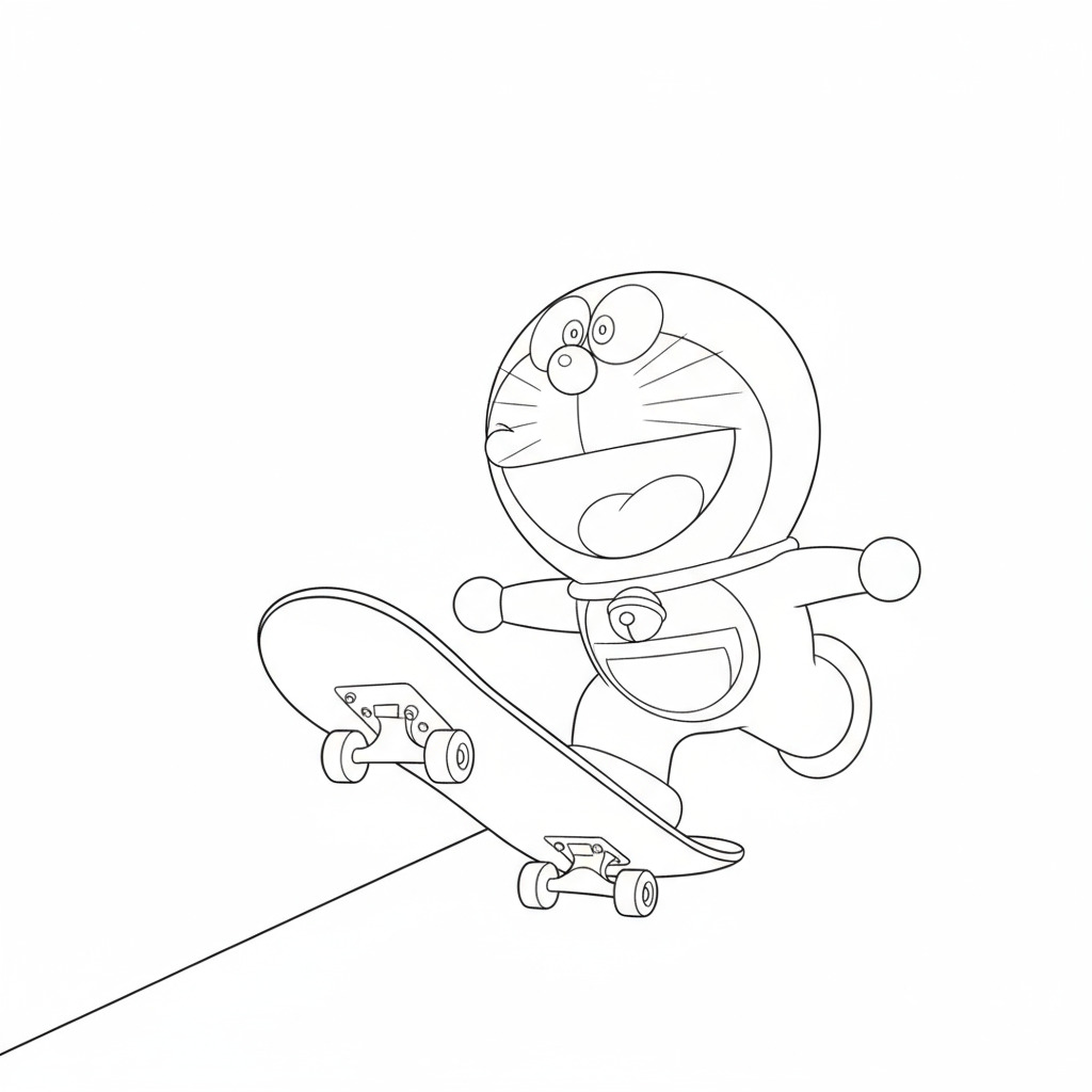 Doraemon trượt ván siêu tốc