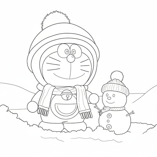 101+ Tranh tô màu Doremon nhiều phong cách kute dễ thương trẻ cực thích 2025