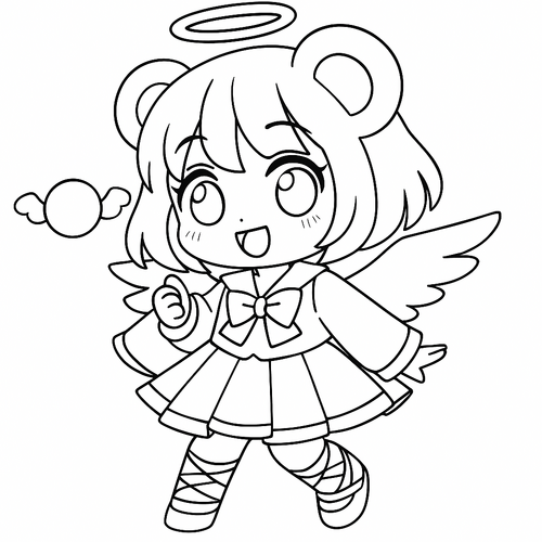 Tô màu mèo Simmy cực cute ngộ nghĩnh cho bé phát triển trí não