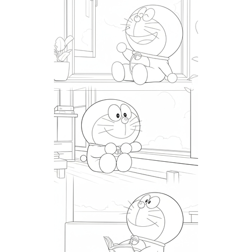 101+ Tranh tô màu Doremon nhiều phong cách kute dễ thương trẻ cực thích 2025