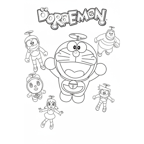 101+ Tranh tô màu Doremon nhiều phong cách kute dễ thương trẻ cực thích 2025