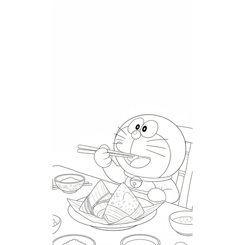 101+ Tranh tô màu Doremon nhiều phong cách kute dễ thương trẻ cực thích 2025