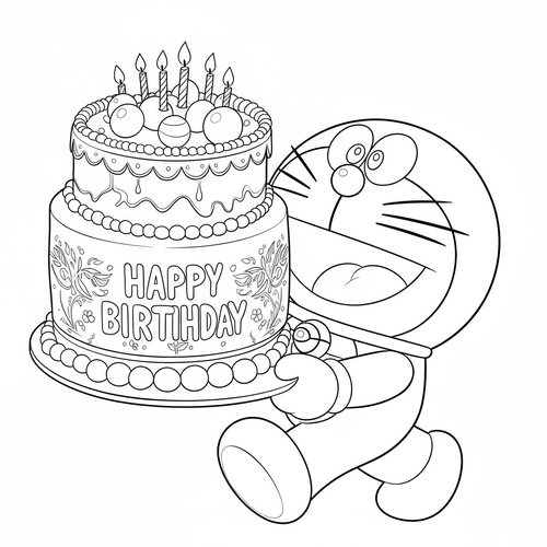 101+ Tranh tô màu Doremon nhiều phong cách kute dễ thương trẻ cực thích 2025