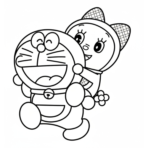101+ Tranh tô màu Doremon nhiều phong cách kute dễ thương trẻ cực thích 2025