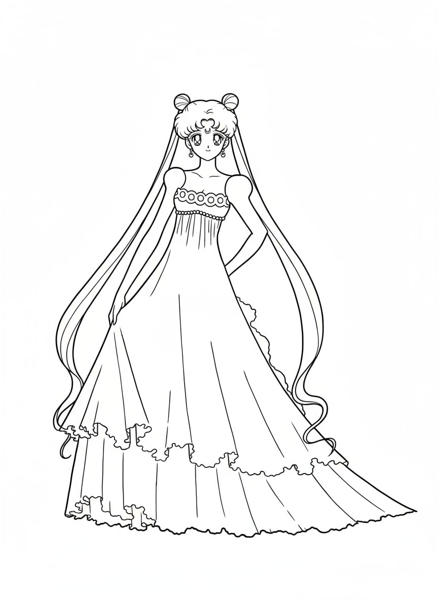 Công chúa Mặt trăng Pha Lê xoay váy lộng lẫy