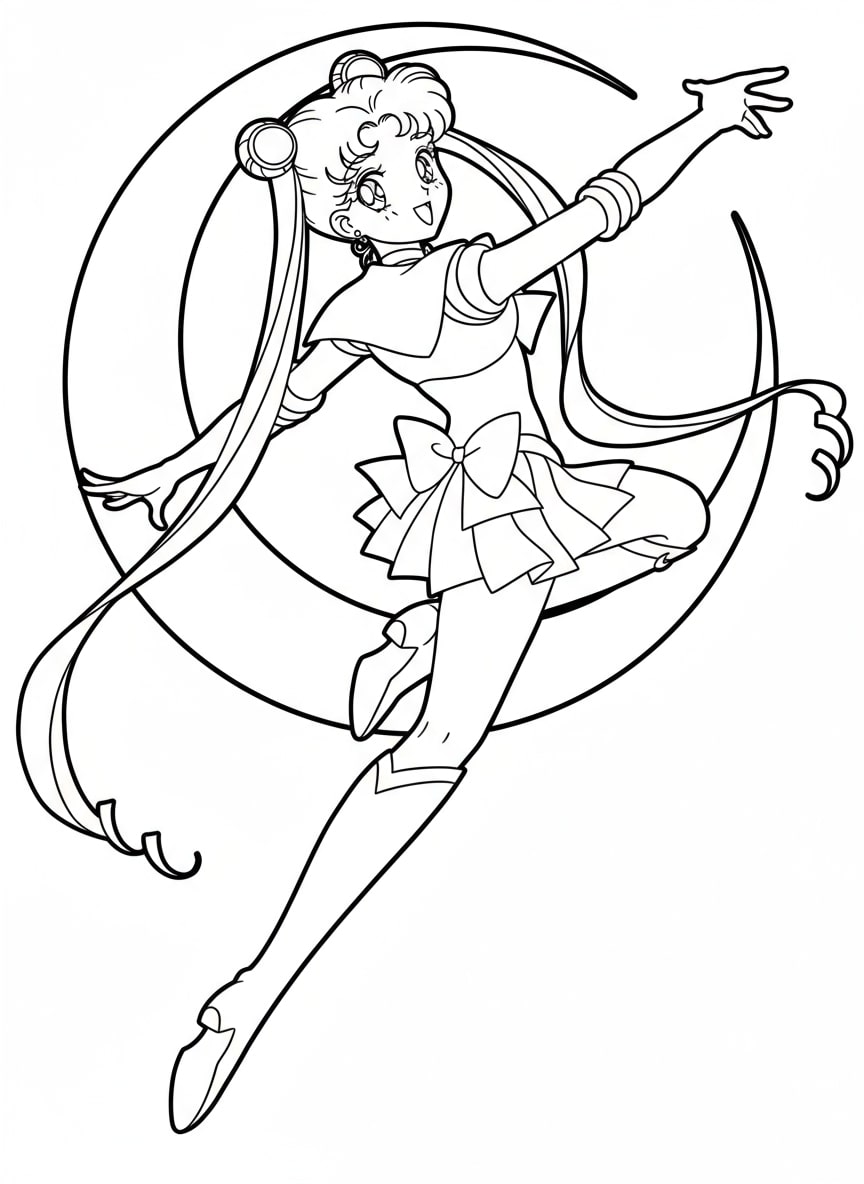 Thủy thủ Mặt trăng tung quyền phép mặt trăng