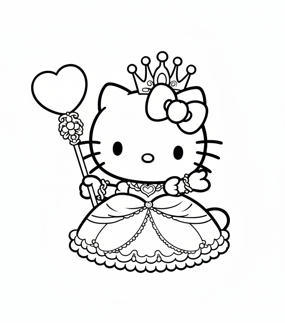 Hello Kitty công chúa váy xòe