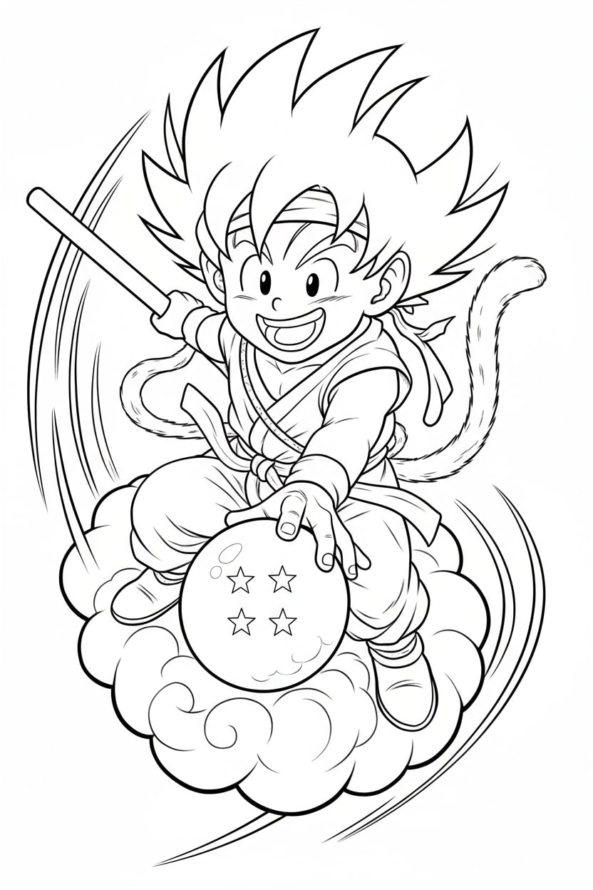 Songoku cầm cầu rồng bảy sao