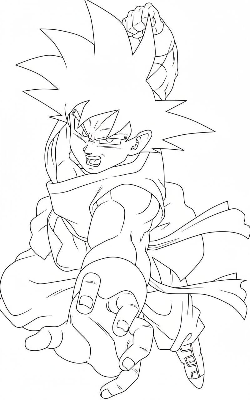 Songoku phi thân tấn công