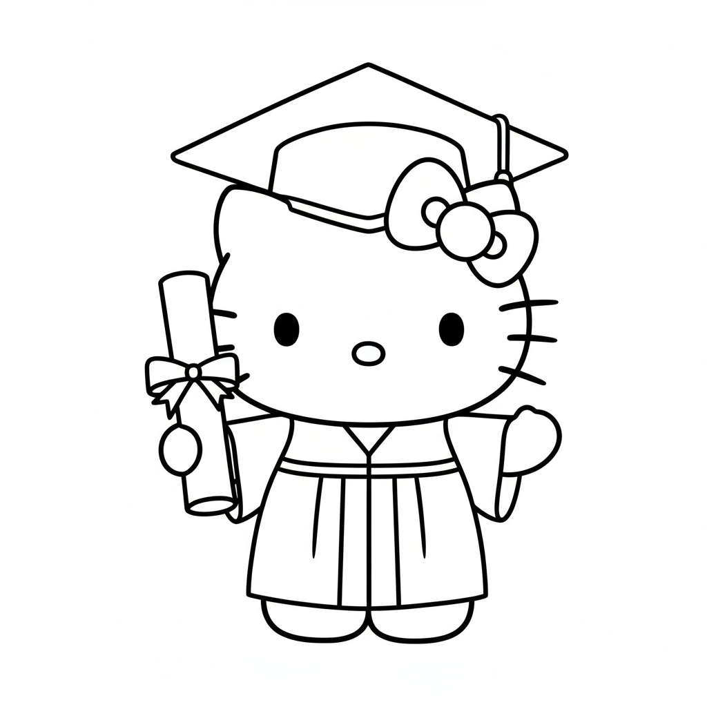 Hello Kitty tốt nghiệp đại học
