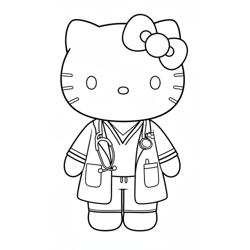 21+ Tranh Tô Màu Hello Kitty Đáng Yêu bé cực thích