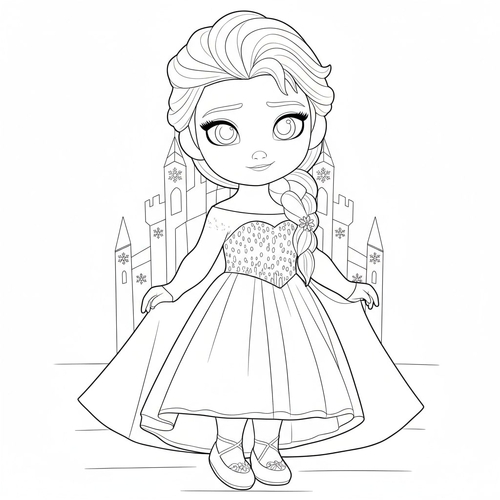 20+ Trang Tô Màu công chúa Elsa Đẹp lung linh cho bé