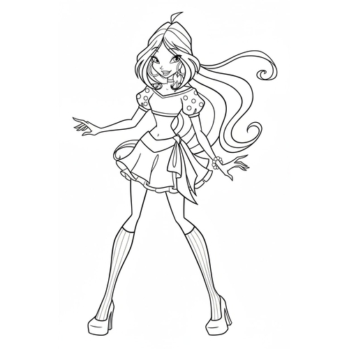 Bộ tranh tô màu công chúa phép thuật Winx cực dễ thương cho bé