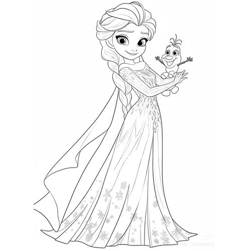 20+ Trang Tô Màu công chúa Elsa Đẹp lung linh cho bé